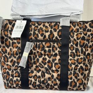 Kate Spade Camden Quilted Leopard Extra Large Tote
